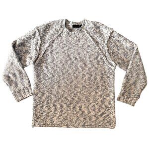 DKNY Jeans Oversized Sweater Womens L Knit Chunky Boxy Pullover Marled Grunge‎